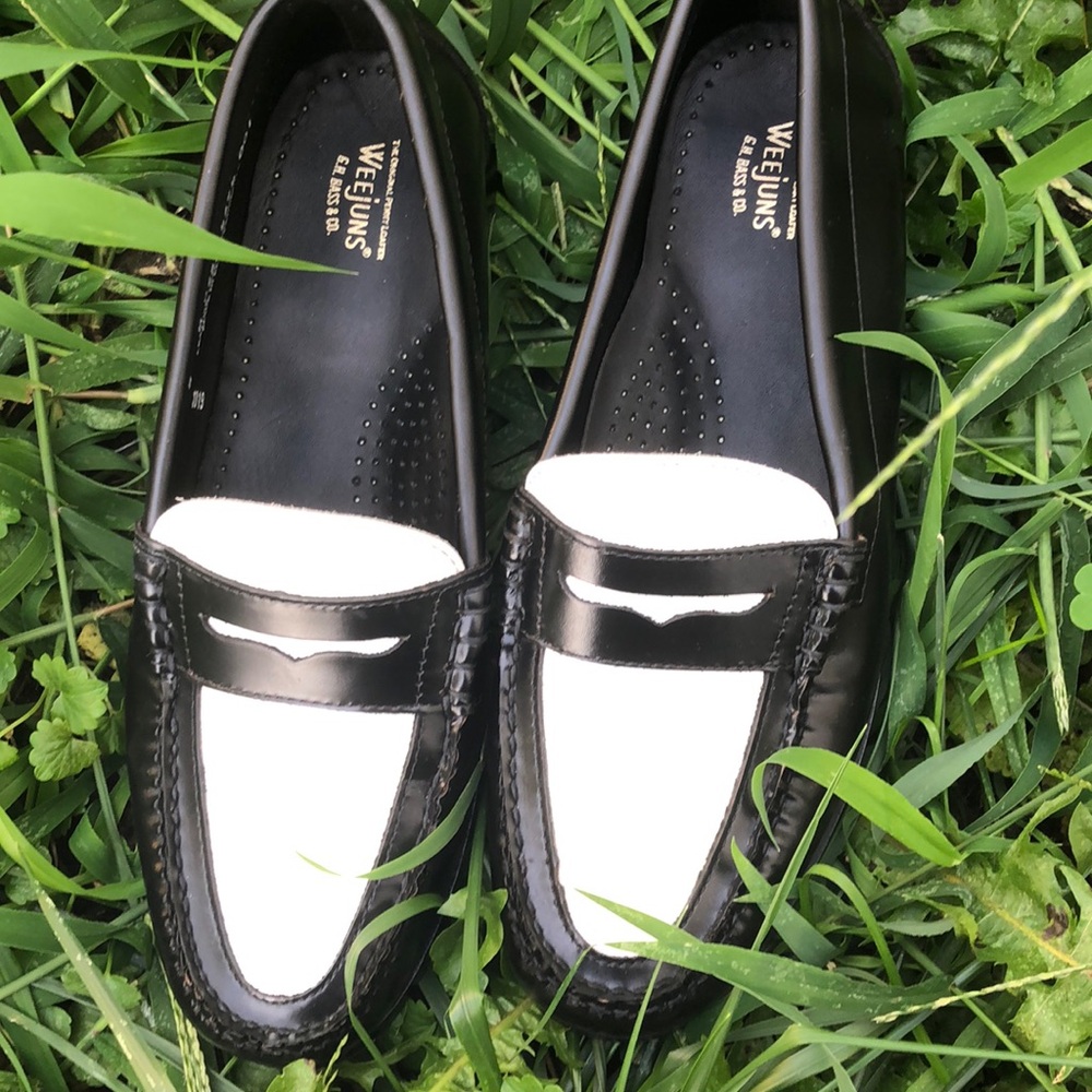 G.H. Bass & Co. Women's Black and White Loafers